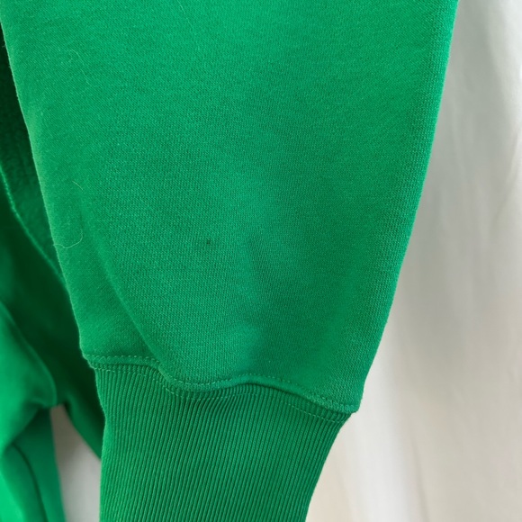 Champion Reverse Weave Cropped Hoodie in Green Womens Size Medium - Picture 7 of 7
